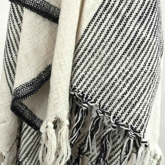 Nelly Boho Cotton Throw Blanket - LOOMLAN - LOOMLAN - Throw Blankets
