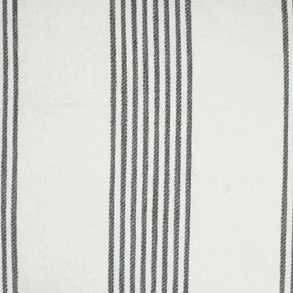 Newport Stripes Nautical White Grey Large Throw Pillow - LOOMLAN - D.V. Kap - Throw Pillows