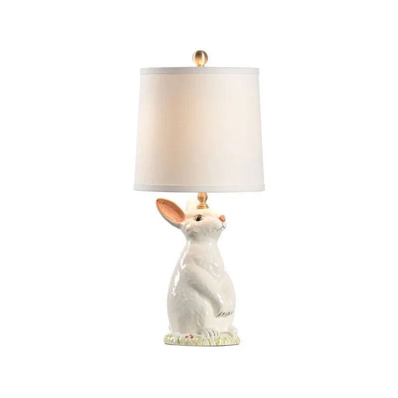 Next Generation Ceramic Baby Bunny Base Table Lamp - LOOMLAN - Wildwood - Table Lamps