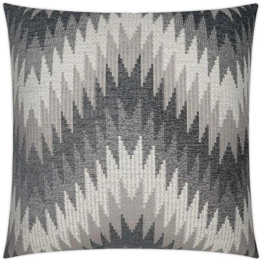 Nigel Stone Chevron Grey Large Throw Pillow Insert - LOOMLAN - D.V. Kap - Throw Pillows