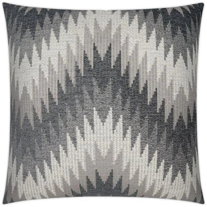 Nigel Stone Chevron Grey Large Throw Pillow Insert - LOOMLAN - D.V. Kap - Throw Pillows