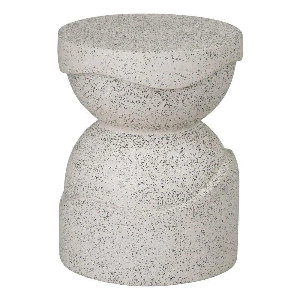 Noah 18 in. Round Terrazzo Garden Stool-Garden Stools-Emissary-LOOMLAN