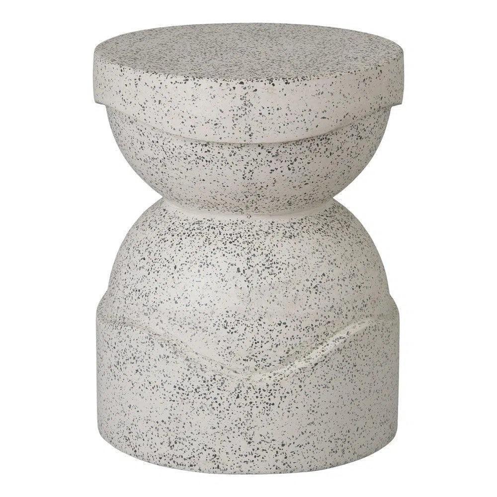 Noah 18 in. Round Terrazzo Garden Stool-Garden Stools-Emissary-LOOMLAN