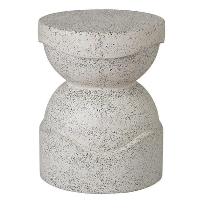 Noah 18 in. Round Terrazzo Garden Stool-Garden Stools-Emissary-LOOMLAN