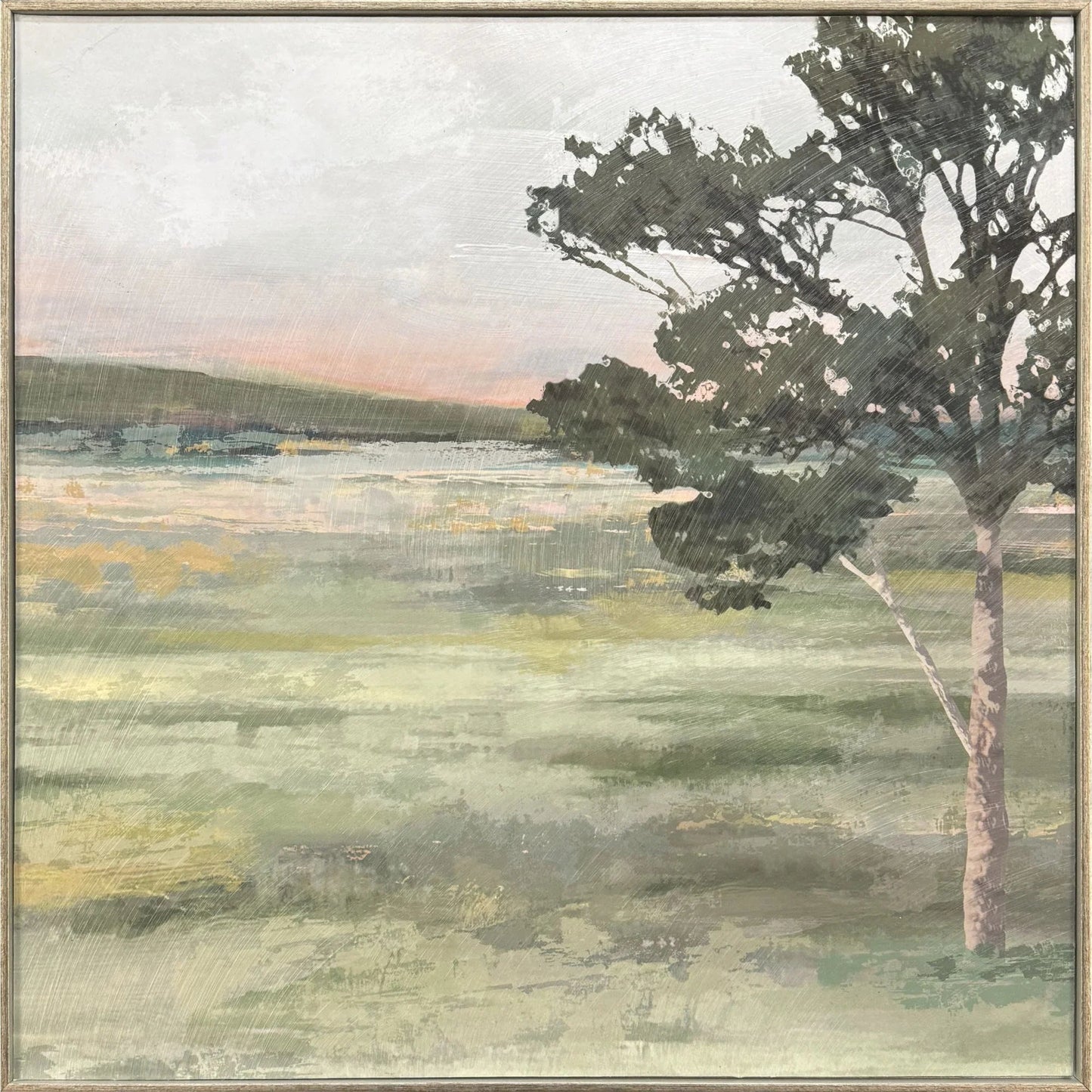 Noorong Transitional Green Canvas Art