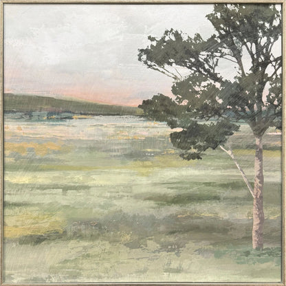 Noorong Transitional Green Canvas Art