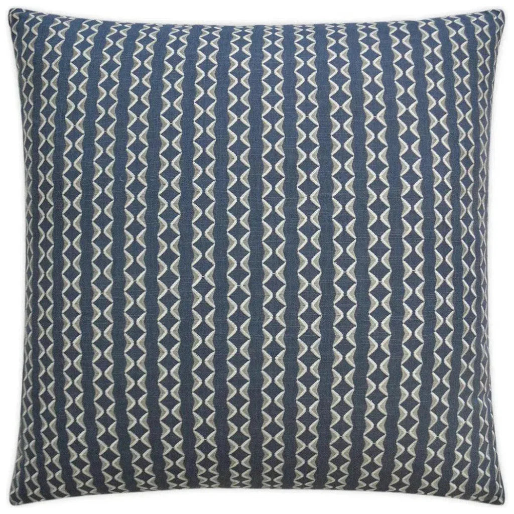 D.V. Kap Notch Indigo Blue Throw Pillow With Insert