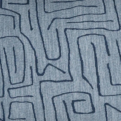 Novato Indigo Abstract Blue Large Throw Pillow Insert - LOOMLAN - D.V. Kap - Throw Pillows