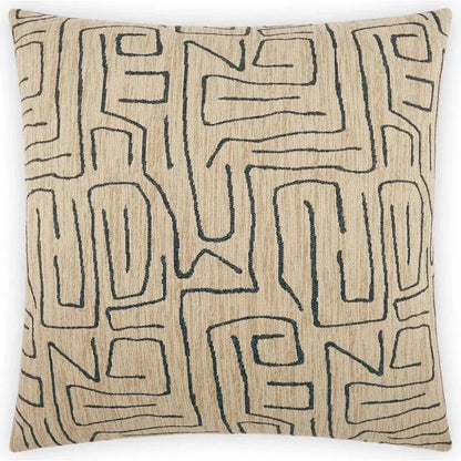 Novato Jute Brown Throw Pillow With Insert - LOOMLAN - D.V. Kap - Throw Pillows