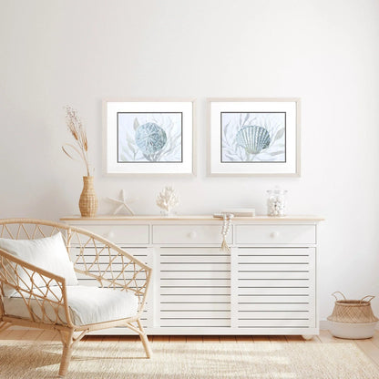 Ocean Beauty A Blue Canvas Art 2PC