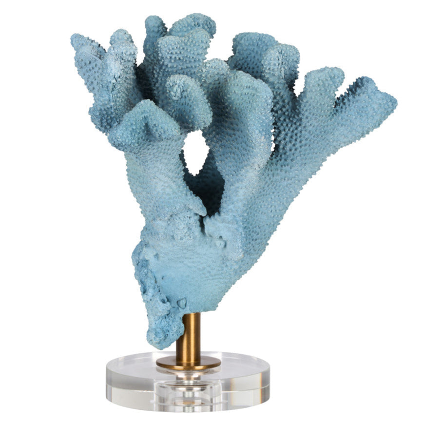 Ocean Bloom Accent Resin Sculpture
