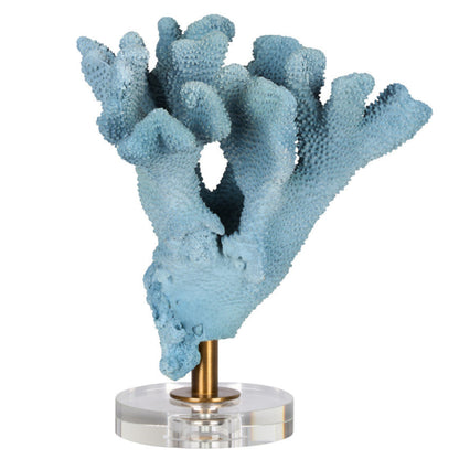 Ocean Bloom Accent Resin Sculpture