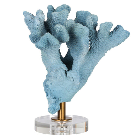 Ocean Bloom Accent Resin Sculpture