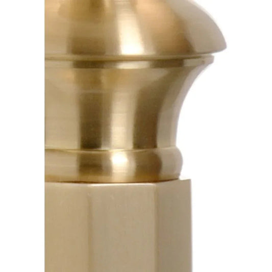 Octagon Candlestick Cast Brass Table Lamp - LOOMLAN - Wildwood - Table Lamps