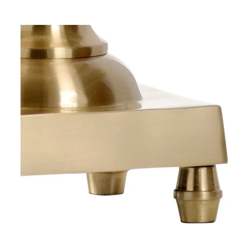 Octagon Candlestick Cast Brass Table Lamp - LOOMLAN - Wildwood - Table Lamps