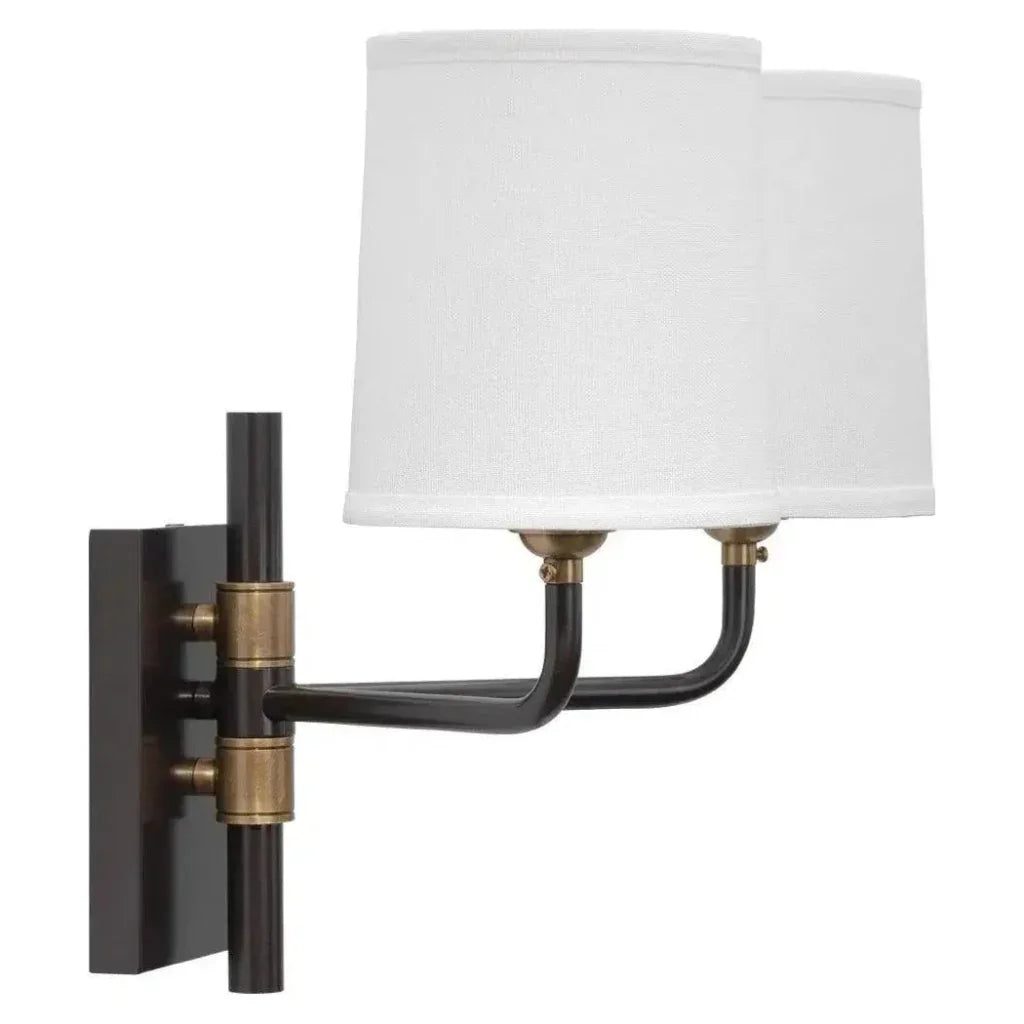 Oil Rubbed Bronze Lawton Double Arm Wall Sconce - LOOMLAN - Jamie Young - Wall Sconces