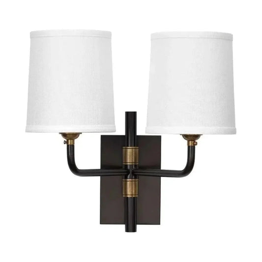 Oil Rubbed Bronze Lawton Double Arm Wall Sconce - LOOMLAN - Jamie Young - Wall Sconces