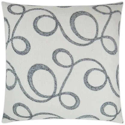 Okeefe Slate Off - White Throw Pillow Insert - LOOMLAN - D.V. Kap - Throw Pillows