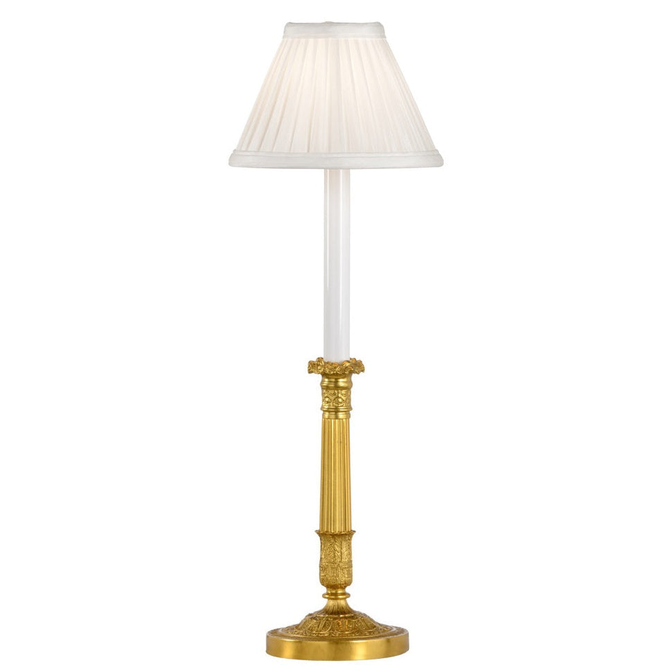 Old Paris Brass Candlestick Table Lamp