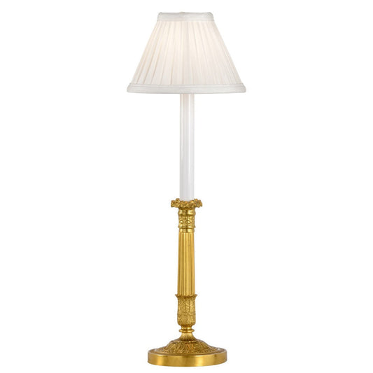 Old Paris Brass Candlestick Table Lamp