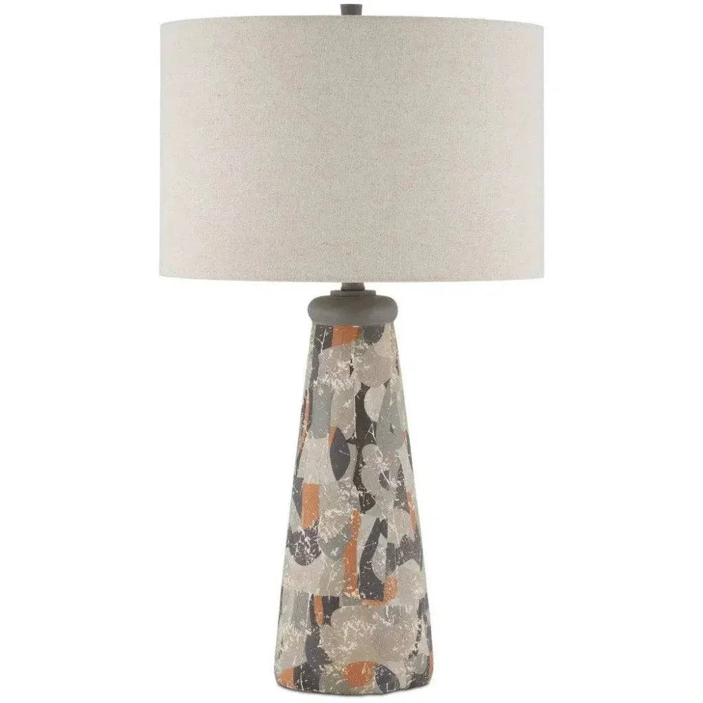 Oldwalls Concrete Grey Table Lamp - LOOMLAN - Currey & Co - Table Lamps