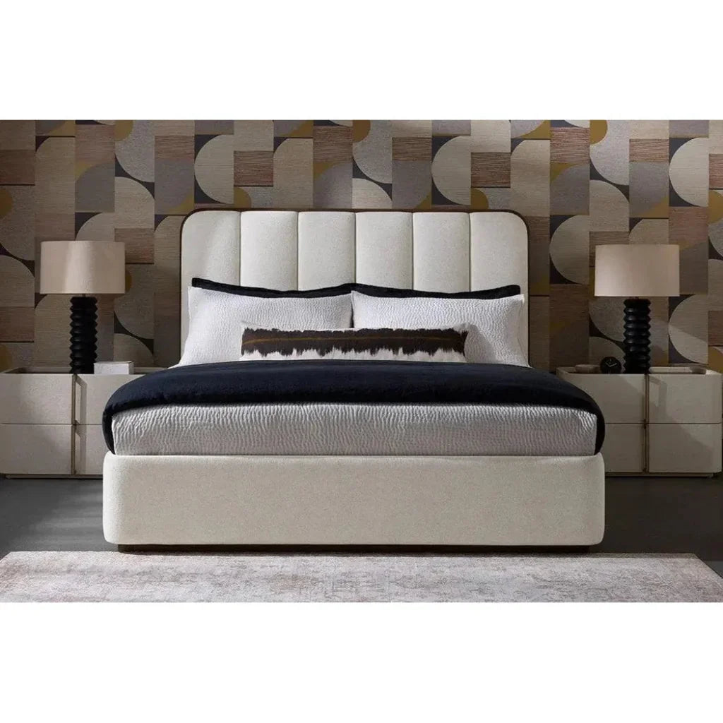 SUNPAN Oletto Table Lamp Beige Shade & Black Base
