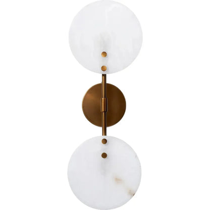 Oracle Hand-Carved Discs Wall Sconce