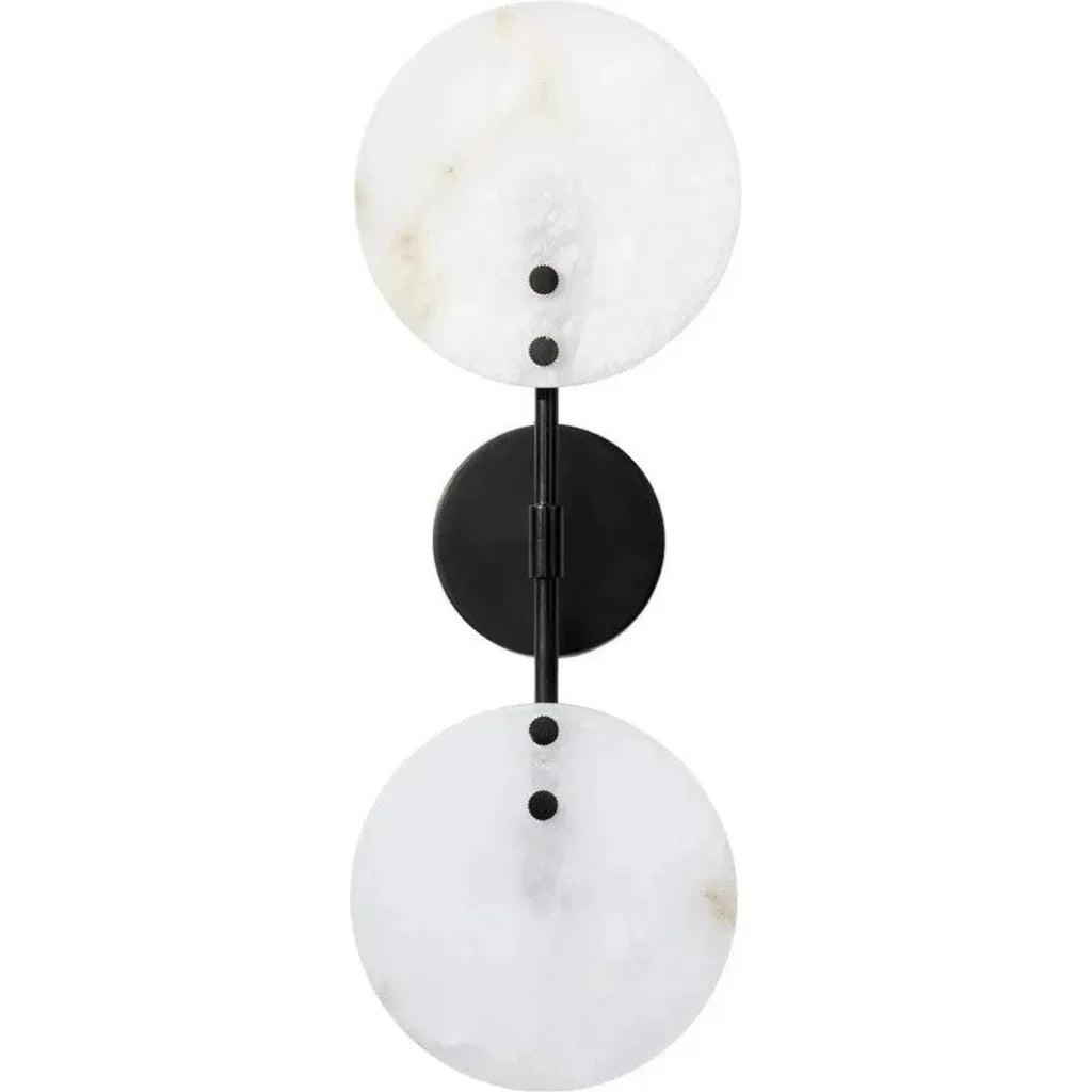 Jamie Young Oracle Hand-Carved Discs Wall Sconce