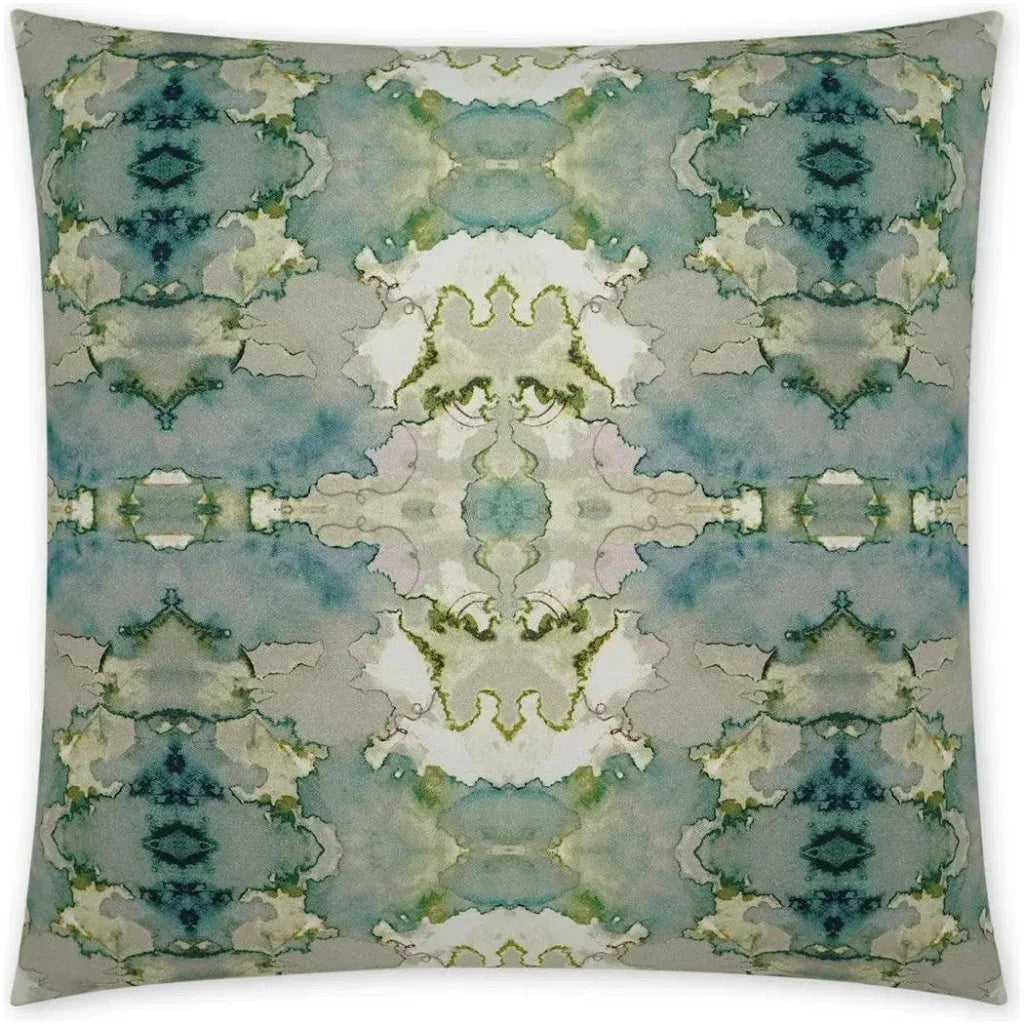Orbach Abstract Teal Large Throw Pillow Insert - LOOMLAN - D.V. Kap - Throw Pillows