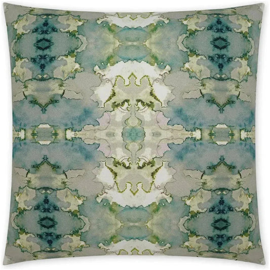 Orbach Abstract Teal Large Throw Pillow Insert - LOOMLAN - D.V. Kap - Throw Pillows