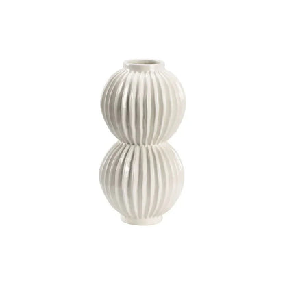 Organic Disc Ceramic Vase - LOOMLAN - Chelsea House - Vases & Jars