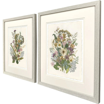 Organica Bouquet Green Canvas Art 2PC