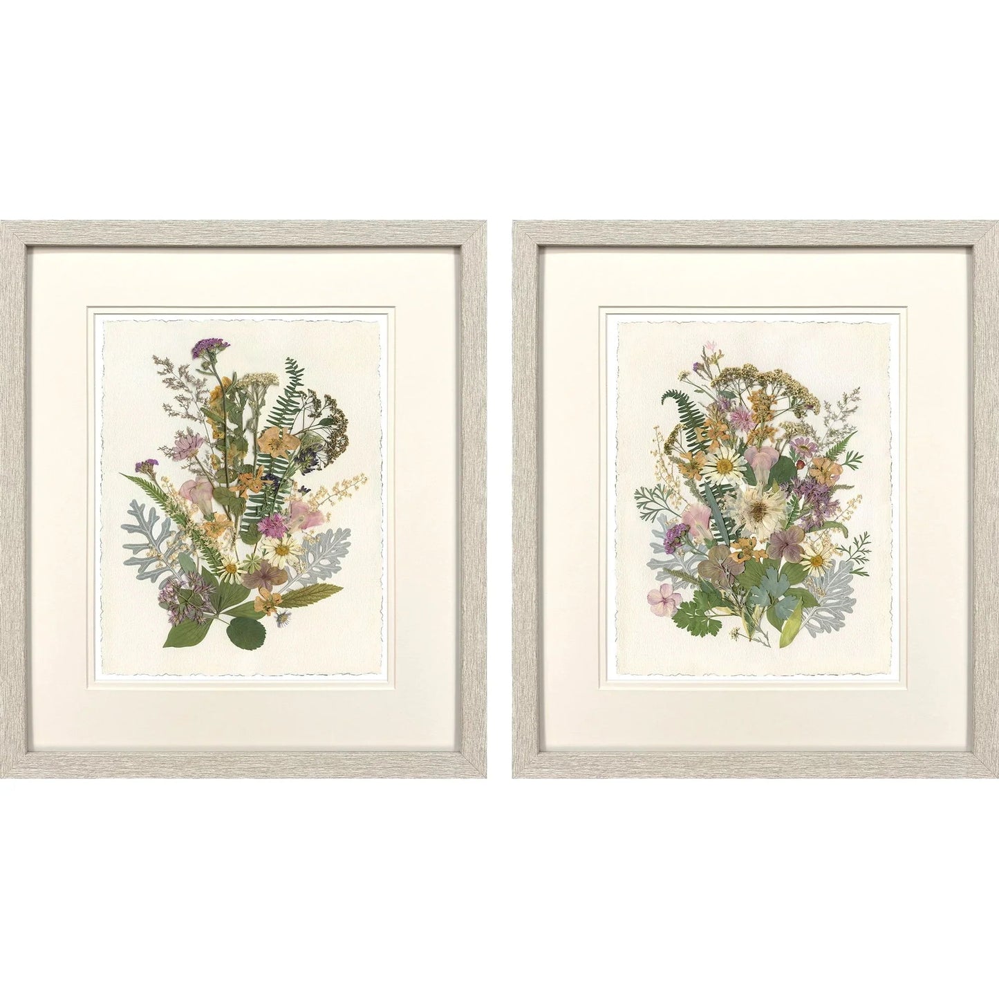Organica Bouquet Green Canvas Art 2PC