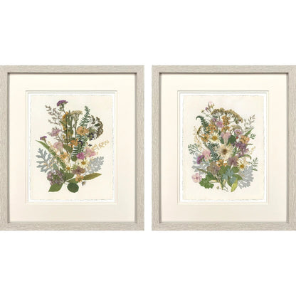 Organica Bouquet Green Canvas Art 2PC