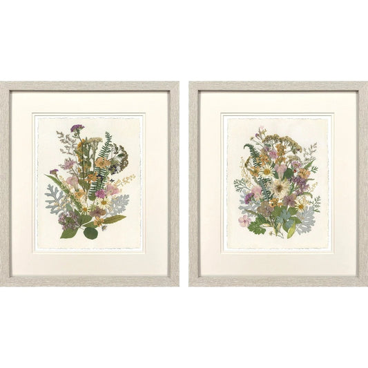 Organica Bouquet Green Framed Wall Art 2PC