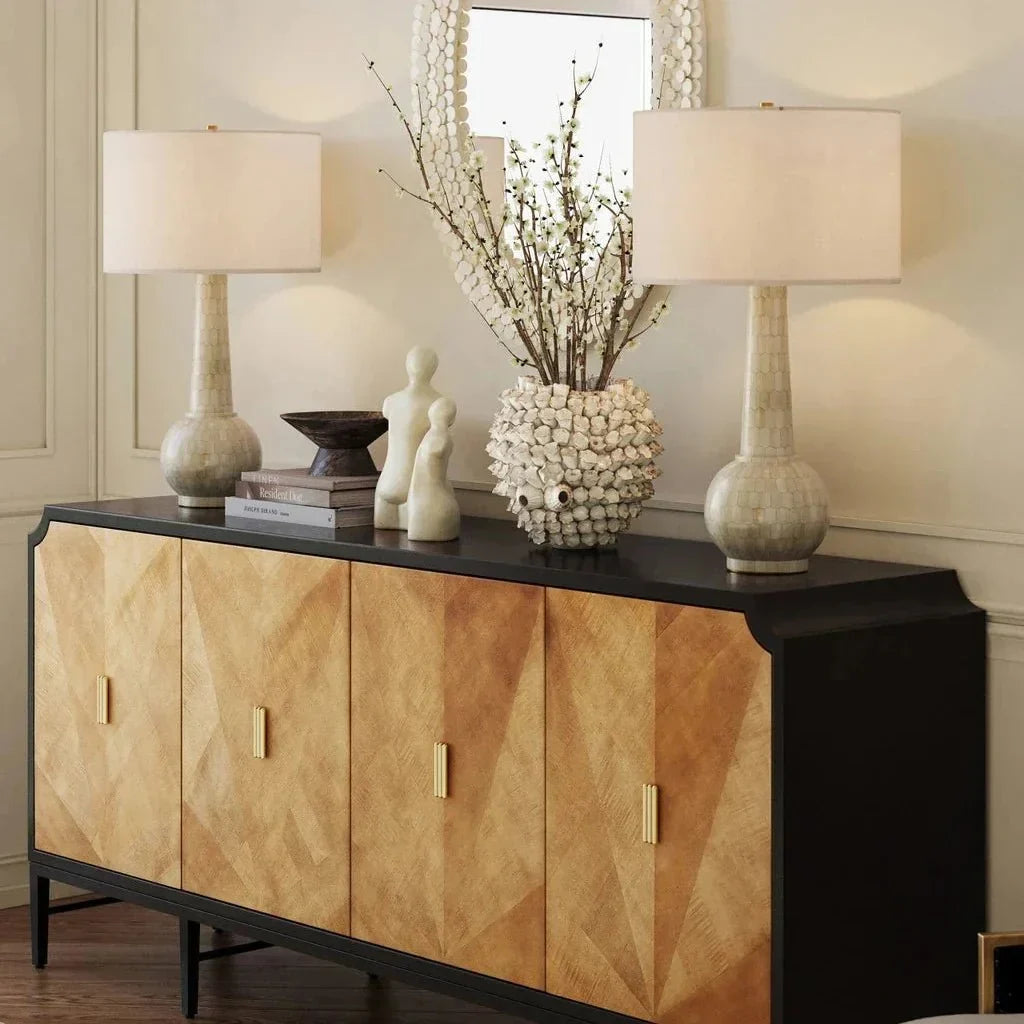 Osa Elegant Ivory Design Table Lamp - LOOMLAN - Currey & Co - Table Lamps
