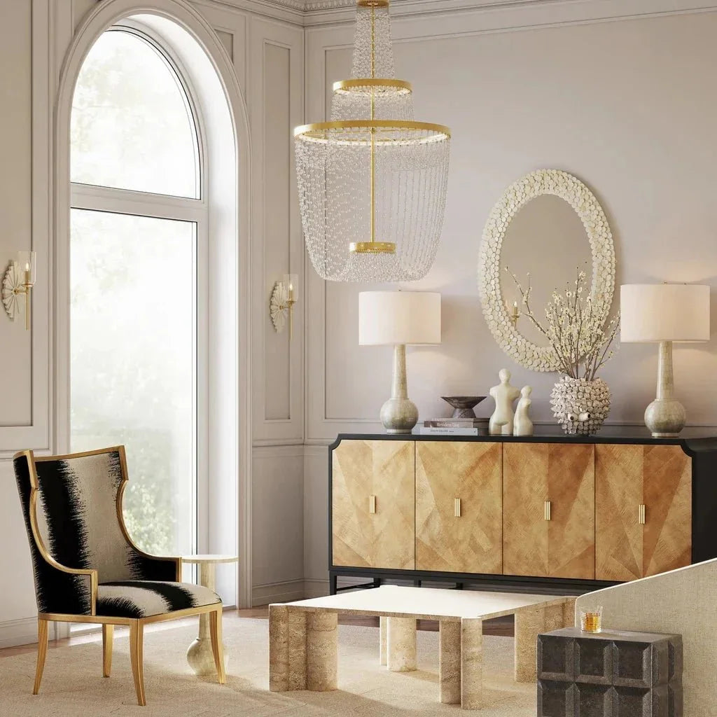 Osa Elegant Ivory Design Table Lamp - LOOMLAN - Currey & Co - Table Lamps