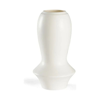 Osaka White Glazed Ceramic Vase - LOOMLAN - Chelsea House - Vases & Jars