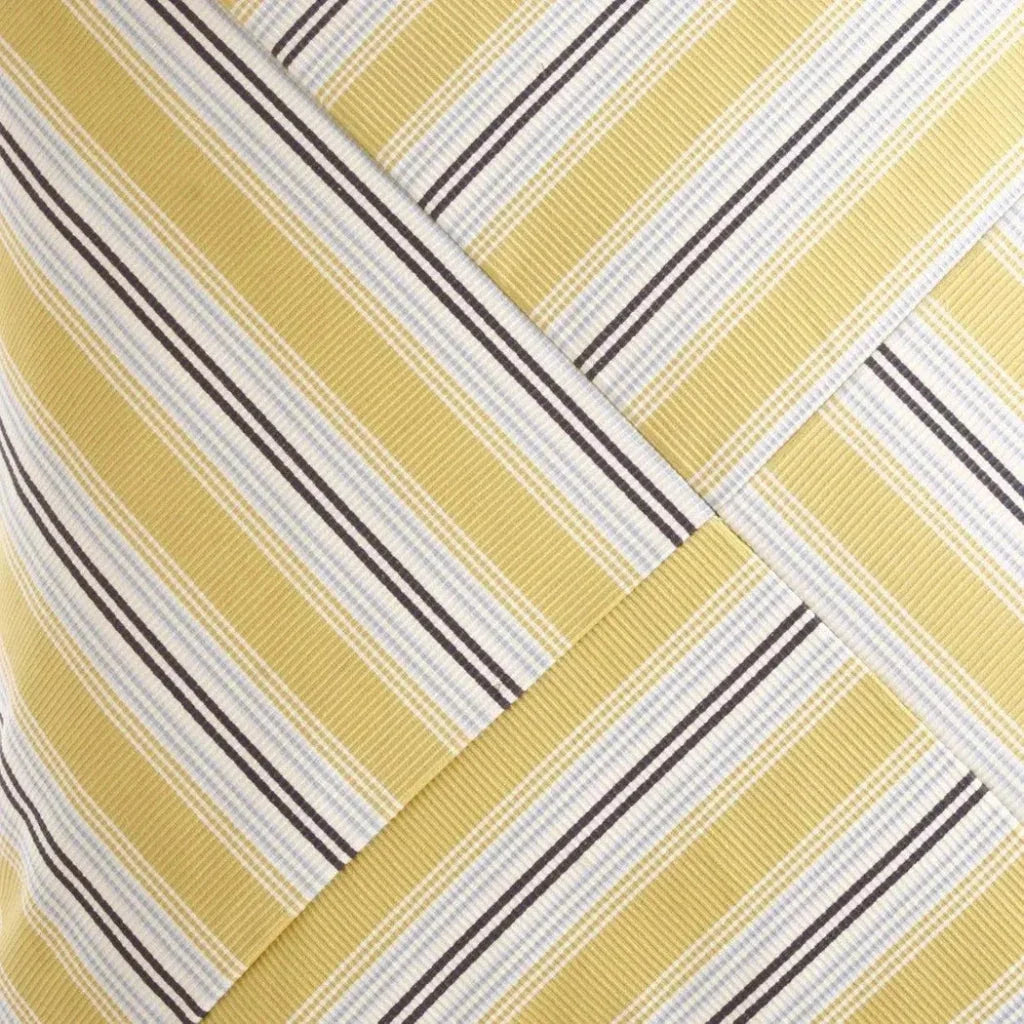 Ottoman Stripe Yellow Throw Pillow Insert - LOOMLAN - D.V. Kap - Throw Pillows