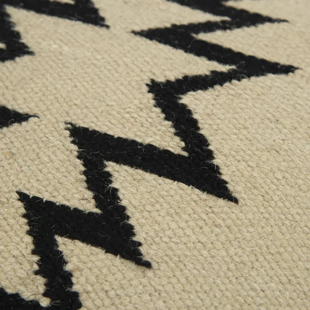 Outback Western White & Black Throw Pillow Down Insert - LOOMLAN - LOOMLAN - Throw Pillows