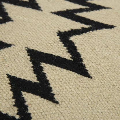 Outback Western White & Black Throw Pillow Down Insert - LOOMLAN - LOOMLAN - Throw Pillows