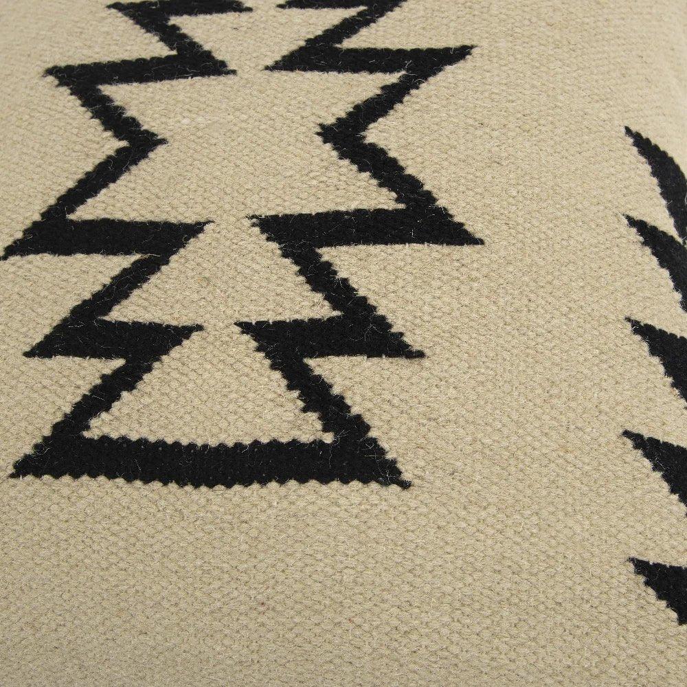 Outback Western White & Black Throw Pillow Down Insert - LOOMLAN - LOOMLAN - Throw Pillows