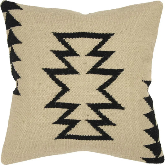 Outback Western White & Black Throw Pillow Down Insert - LOOMLAN - LOOMLAN - Throw Pillows