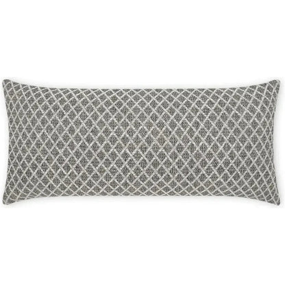 Outdoor Ambree Lumbar Pillow - Ebony-Outdoor Pillows-D.V. Kap-LOOMLAN