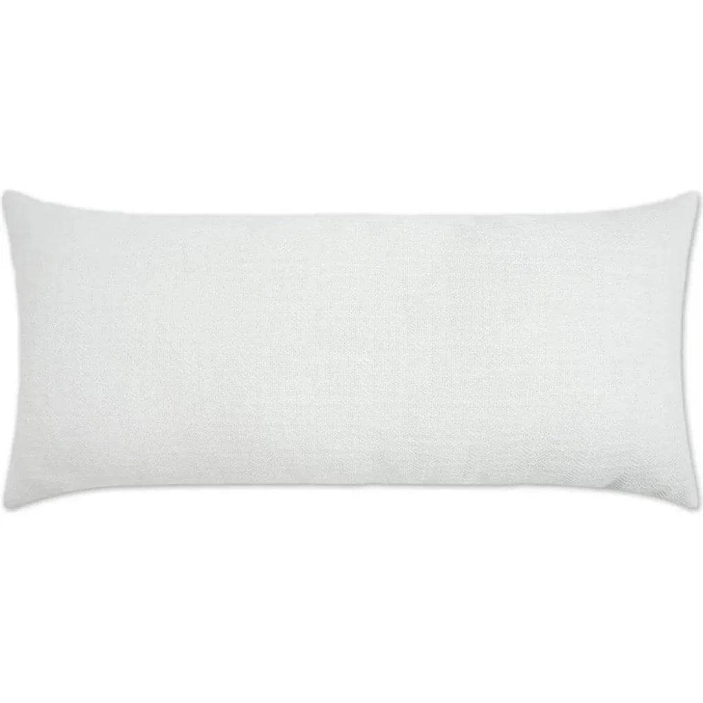 Outdoor Ashmolton Lumbar Pillow - White-Outdoor Pillows-D.V. Kap-LOOMLAN