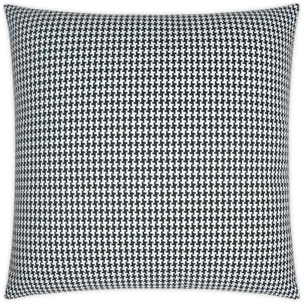 Outdoor Bedford Pillow - Black-Outdoor Pillows-D.V. Kap-LOOMLAN