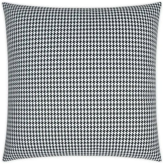 Outdoor Bedford Pillow - Black-Outdoor Pillows-D.V. Kap-LOOMLAN