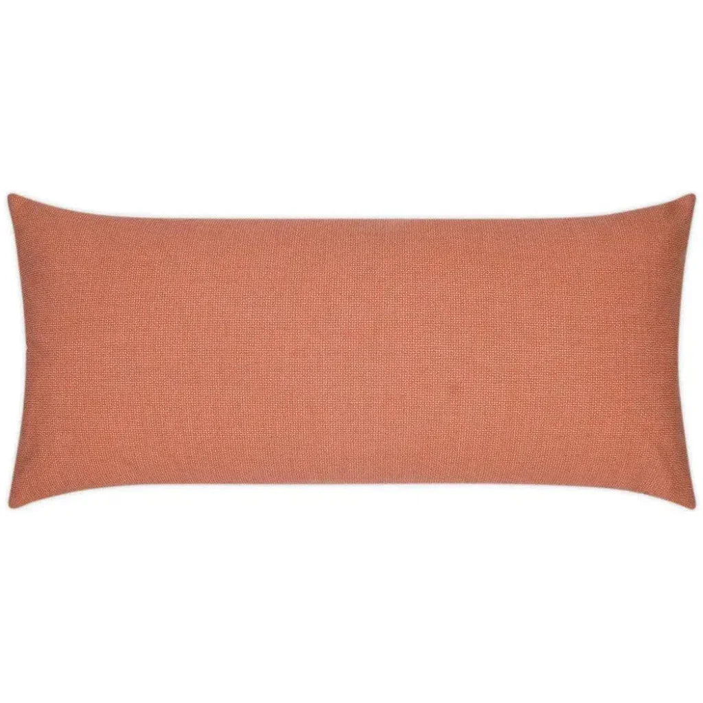 Outdoor Bliss Lumbar Pillow - Guava-Outdoor Pillows-D.V. Kap-LOOMLAN