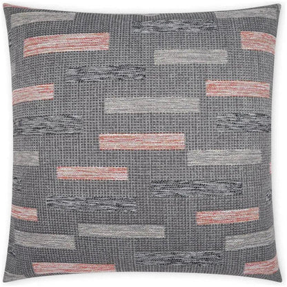 Outdoor Blockweave Pillow - Coral-Outdoor Pillows-D.V. Kap-LOOMLAN