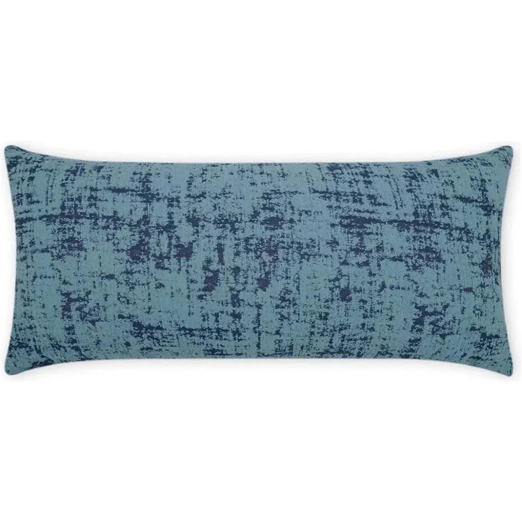 Outdoor Bluff Lumbar Pillow - Blue-Outdoor Pillows-D.V. Kap-LOOMLAN